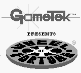 Wheel Of Fortune title screen for GameBoy